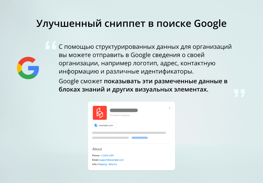 INRAISE: Schema.org/Organization. SEO-микроразметка для организации без помощи программиста — скриншот 3