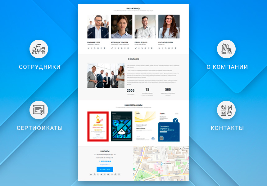 Готовый одностраничный сайт: Корпоративный сайт компании, digital-агентство, SMM-интегратор, бизнес — скриншот 5