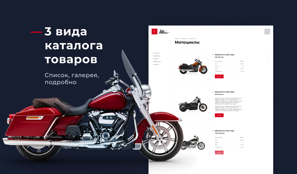 Winn: премиальный корпоративный сайт — скриншот 4