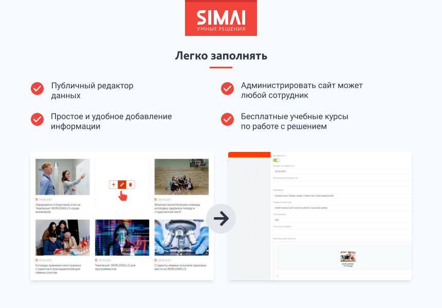 SIMAI-SF4: Сайт колледжа (версия для слабовидящих, приказ 1493, html-разметка, ЭЦП, адаптив) — скриншот 5