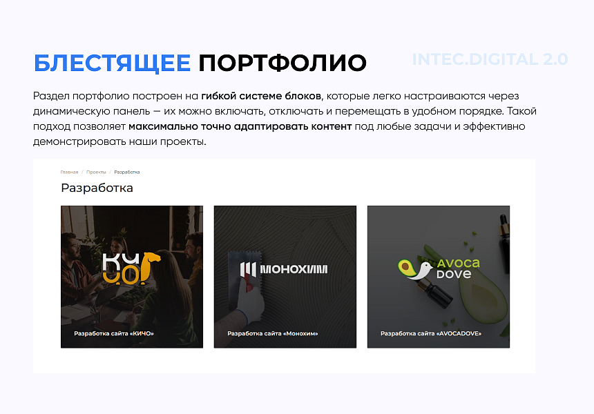 INTEC.Digital 2.0 - НОВЫЙ готовый сайт для веб-студий, интернет-агентств и digital-компаний — скриншот 6