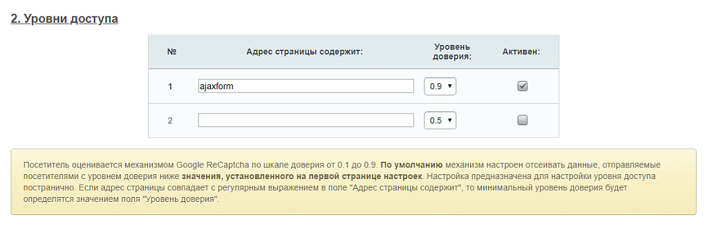 Невидимая капча Битрикс | Google reCAPTCHA v3 — скриншот 3