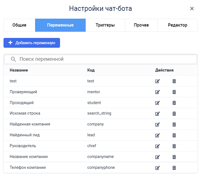 Чат-боты для сотрудников. Конструктор от Zabotix. Коробочная версия — скриншот 4