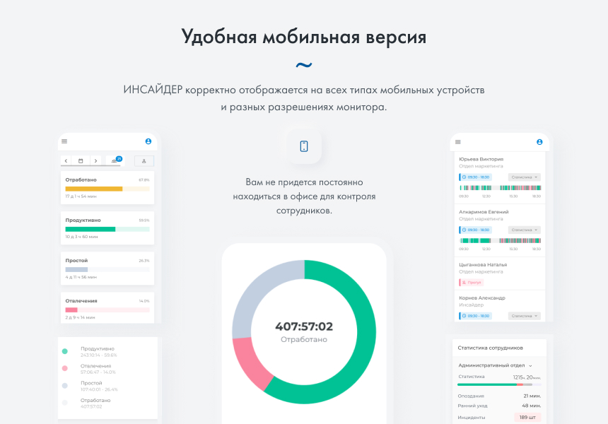 ИНСАЙДЕР - система мониторинга, контроля и комплексной оценки эффективности работы персонала — скриншот 5