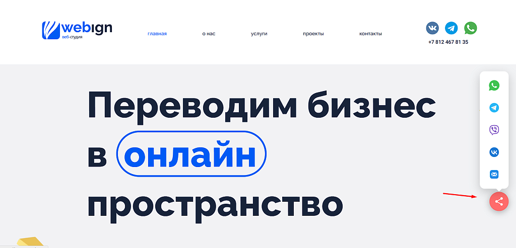 Виджет социальных сетей — скриншот 2
