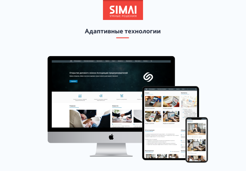 SIMAI-SF4: Сайт некоммерческой организации - адаптивный с версией для слабовидящих — скриншот 2