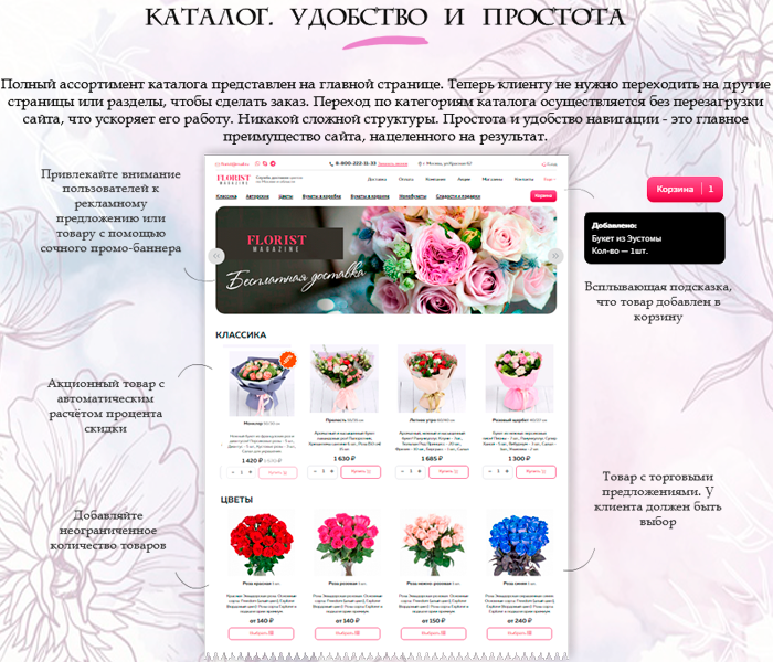Florist: доставка цветов,подарков,магазин цветы на Старте — скриншот 2