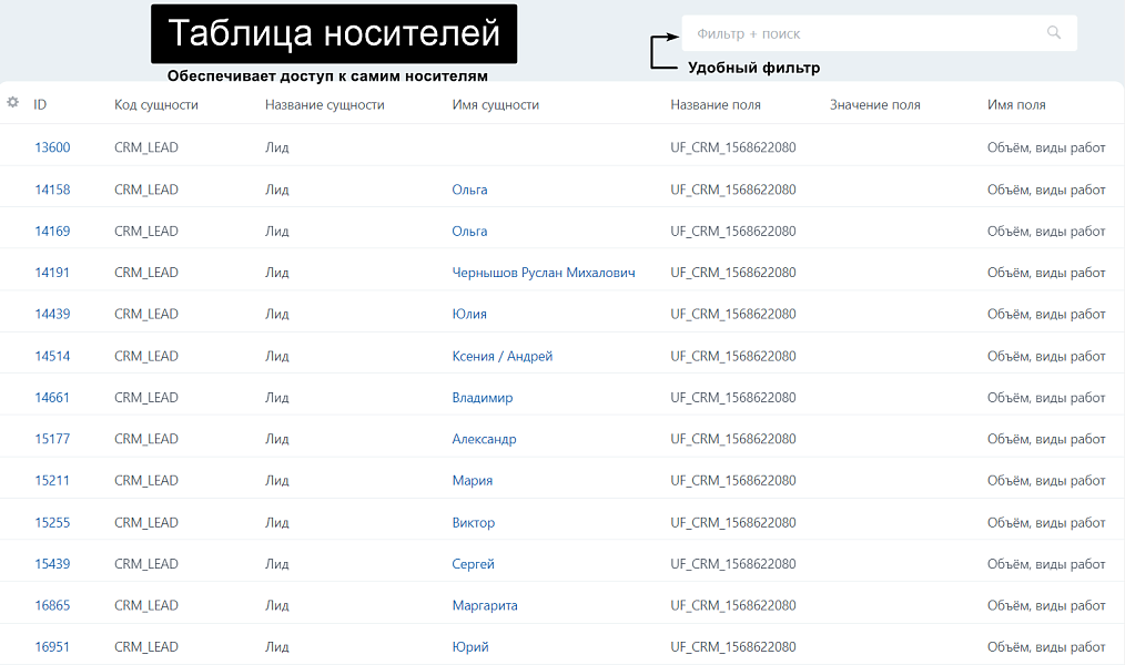АйтиНебо: Пользовательские поля — скриншот 4