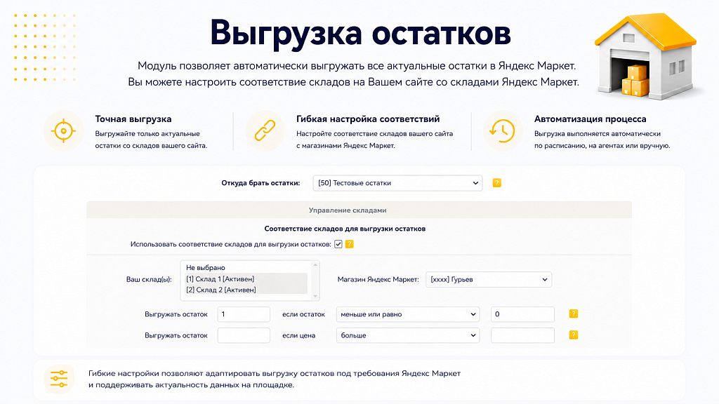 Интеграция с Яндекс Маркет — скриншот 4