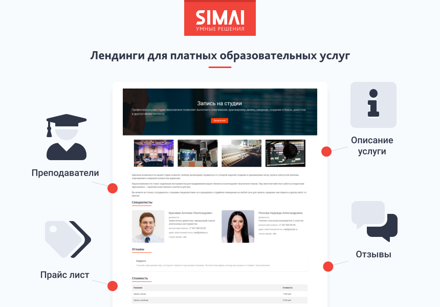 SIMAI-SF4: Сайт музыкальной школы - адаптивный с версией для слабовидящих — скриншот 6