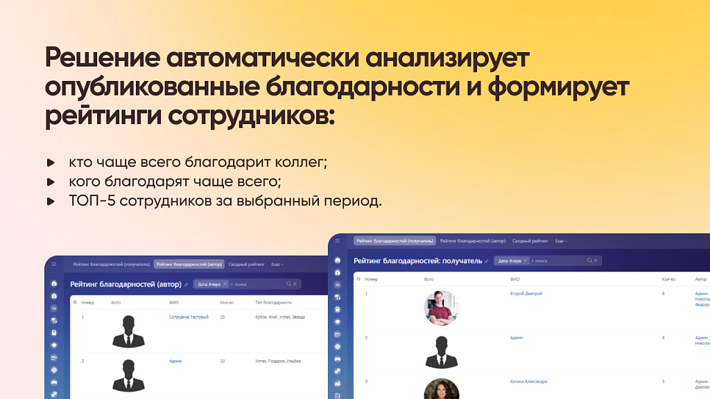 Рейтинг благодарностей в Битрикс24 — скриншот 3