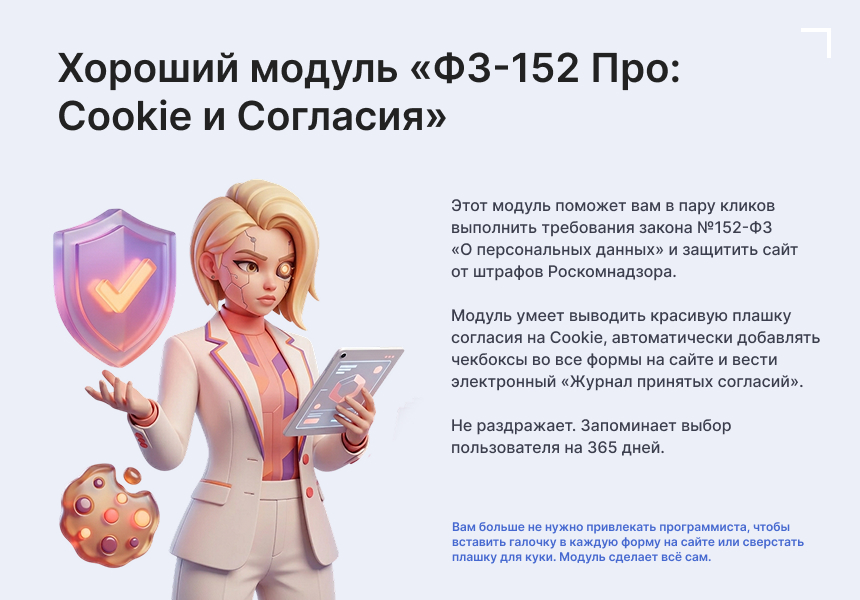 Дисклеймер по Cookie и Согласия по ФЗ-152
