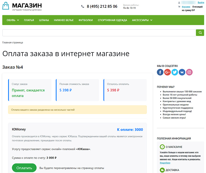 Оплата по ссылке — скриншот 3
