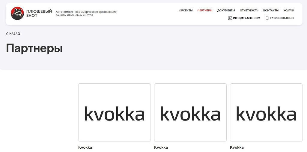 kvokka: Сайт некоммерческой организации и благотворительного фонда — скриншот 6
