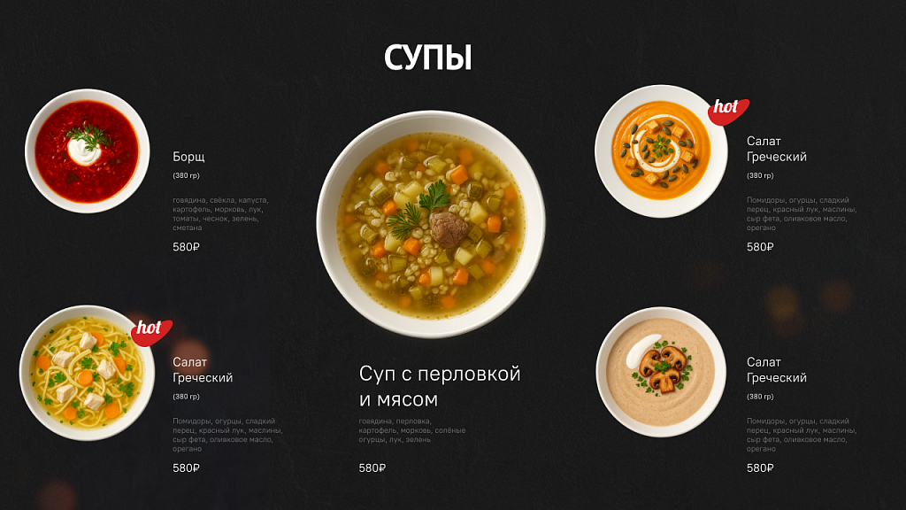 Сafeboard - Создание и моментальная актуализация цифровых меню-бордов для вашего кафе — скриншот 7
