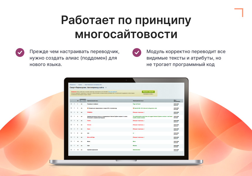 Смарт-Переводчик: Автоперевод сайта — скриншот 5