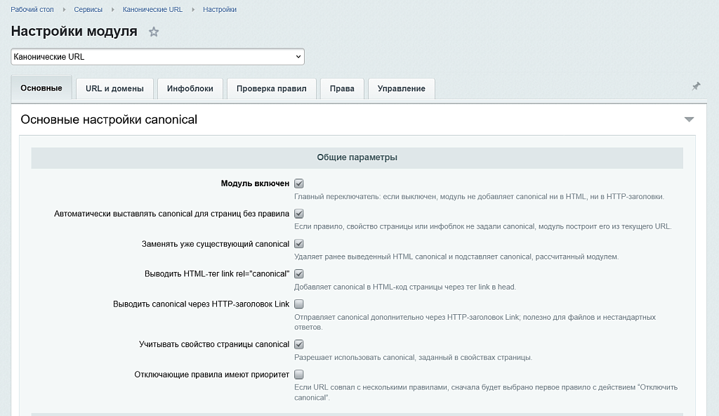Канонические URL (Страницы Canonical)