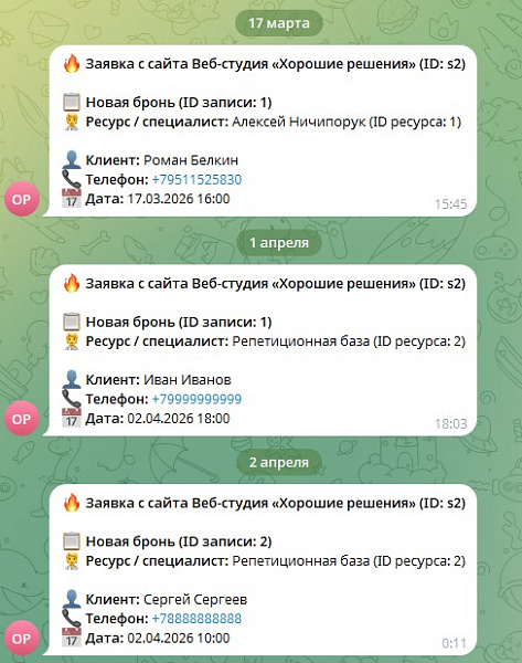 Виджет: Запись по времени, онлайн-бронирование — скриншот 11
