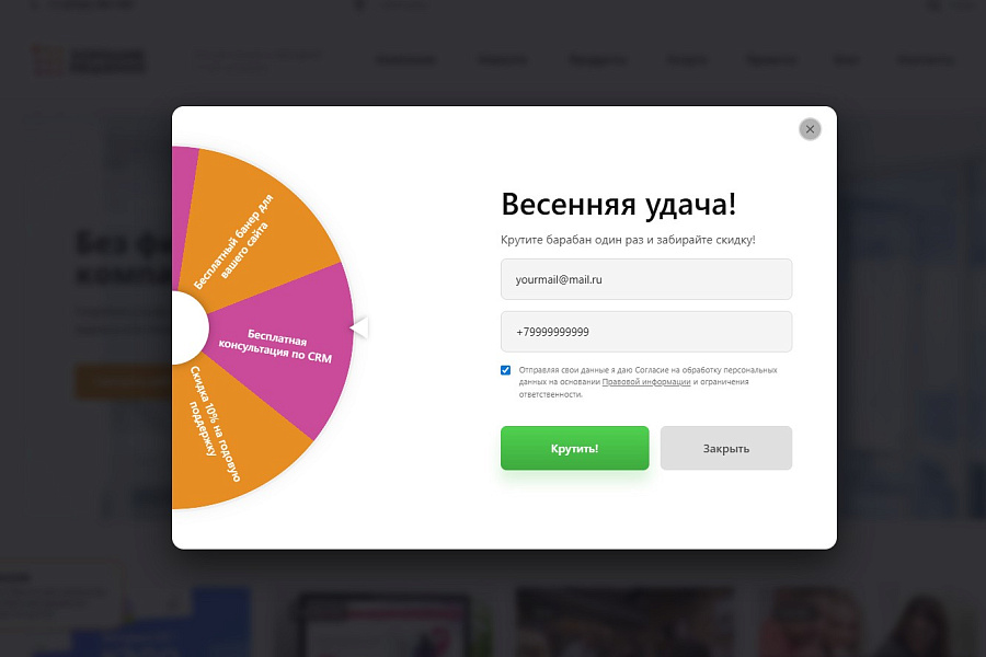 Goodsol: Колесо фортуны (Генератор лидов) — скриншот 10