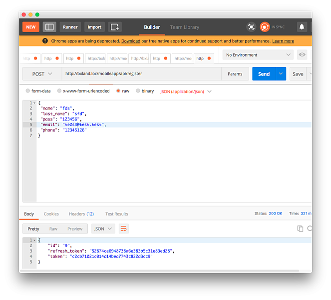 Mobile REST API — скриншот 2