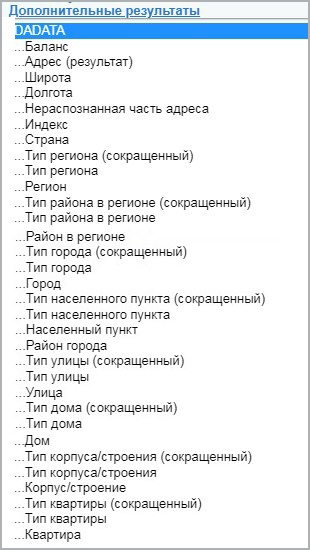 Связь с сервисом dadata.ru — скриншот 8